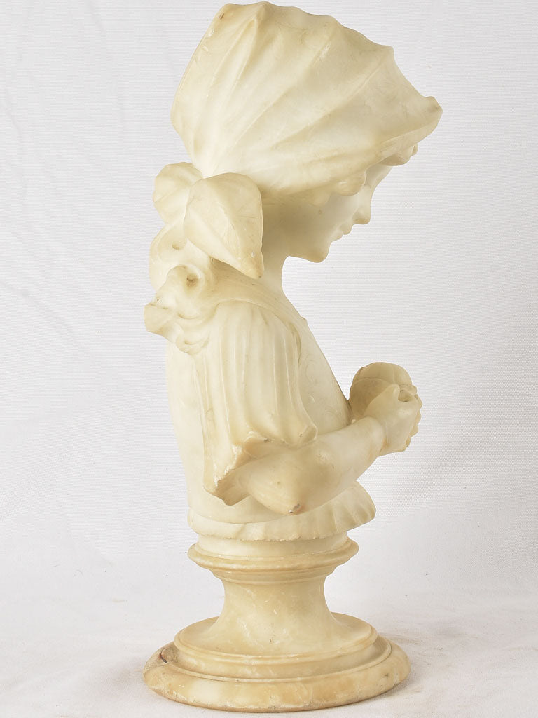 Alabaster sculpture of a child - late 19th century 18½"