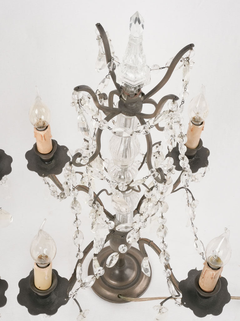 Classic glass garland table lamps