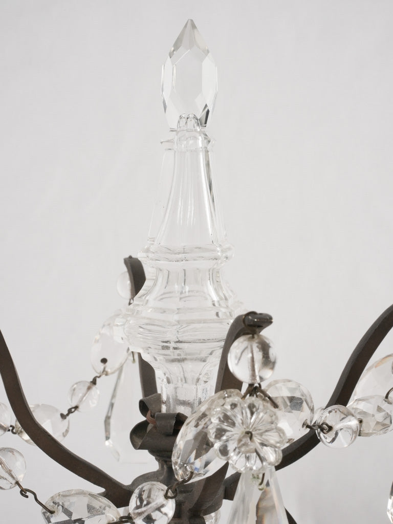 Jewel-like glass French chandeliers