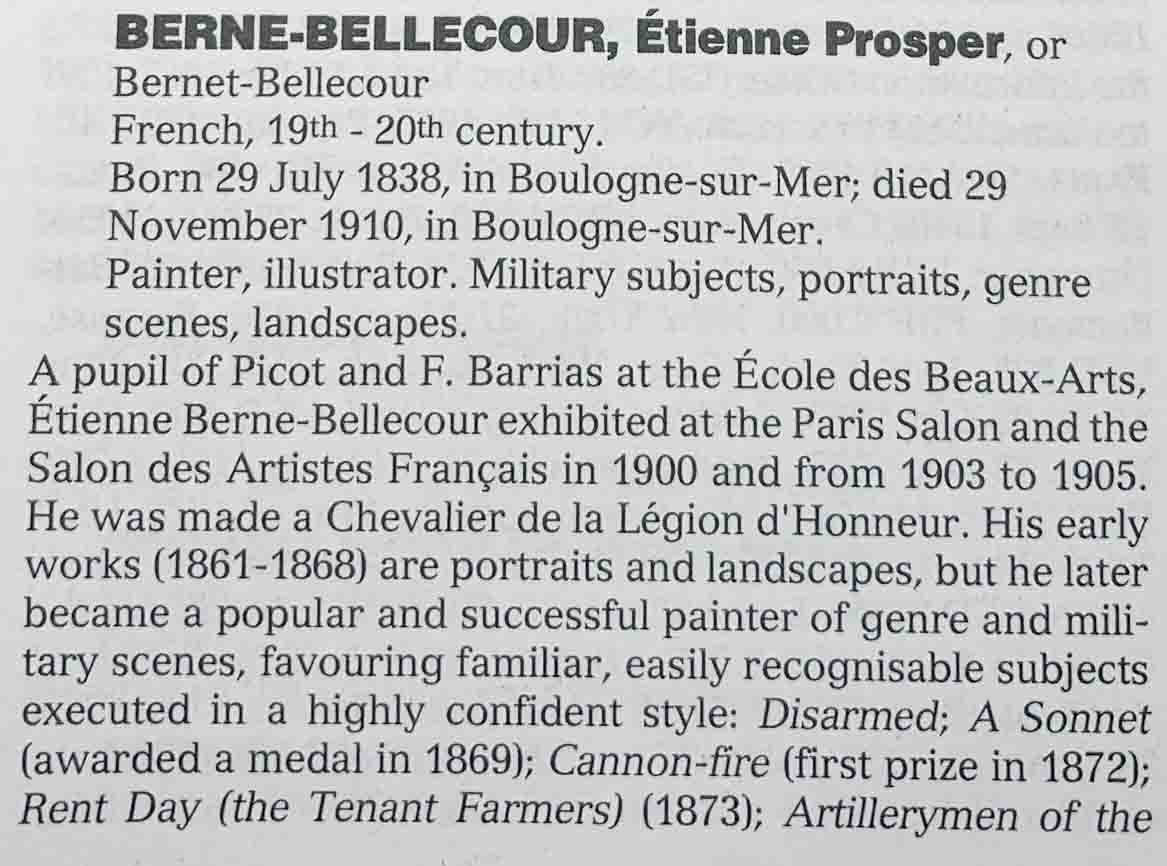 19th century streetscape - Etienne Berne-Bellecour (1838-1910) - 30¾" x 39½"