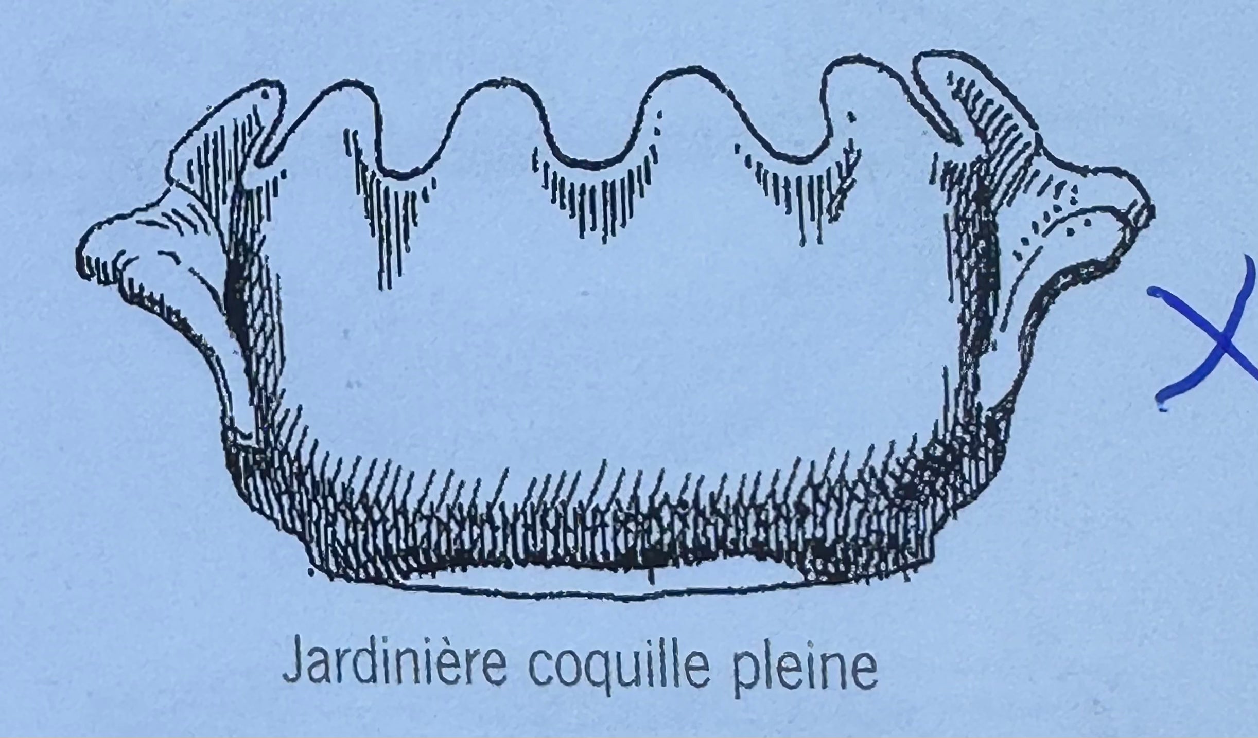 Ceramic cooler with undulating edges & 2 handles - Émile Tessier