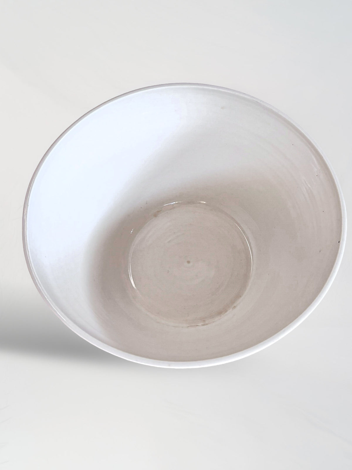 Vintage White Porcelain Salad Bowl by Atelier-A