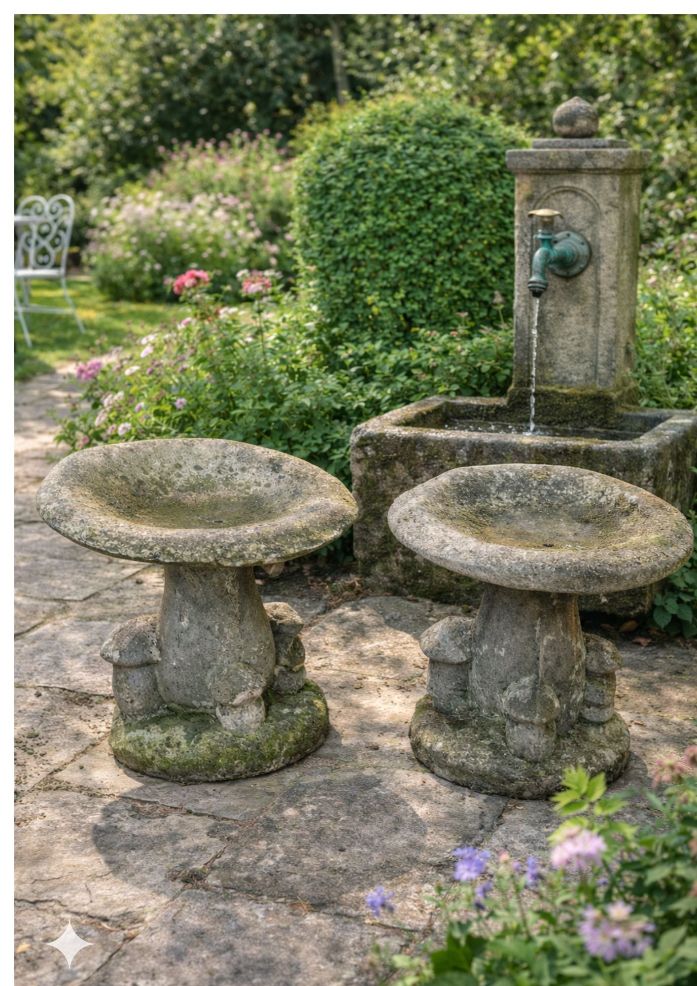 Whimsical mid-century outdoor furniture
