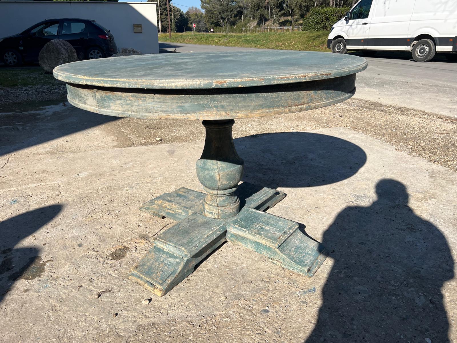 Antique French oak centre table