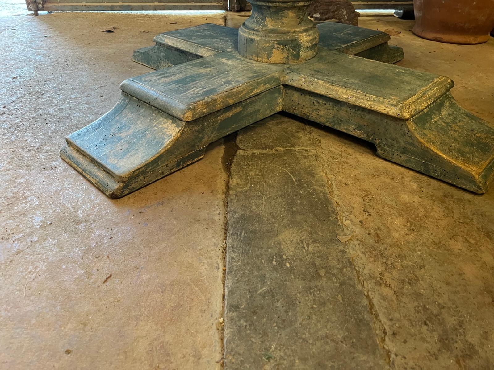 Elegant limestone-topped centrepiece