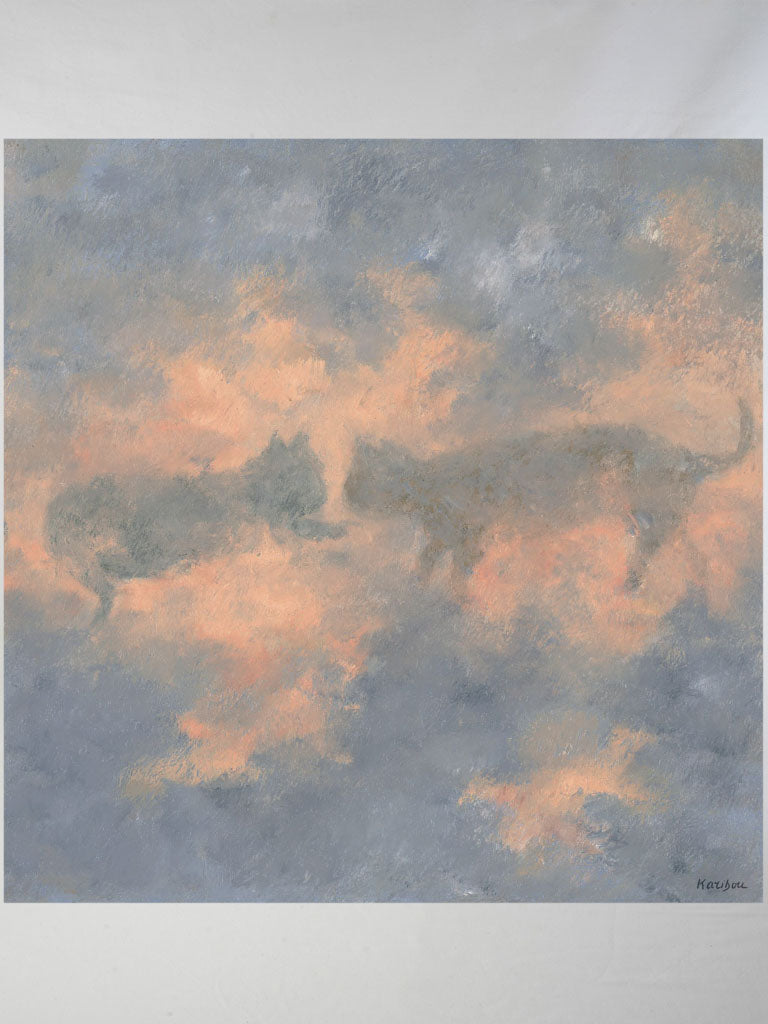 Small Contemporary Painting By Karibou - Alliance - 14¼" x 14¼"