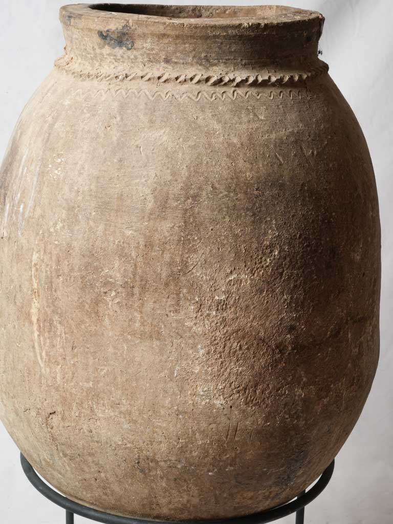 Historical incised terracotta jar