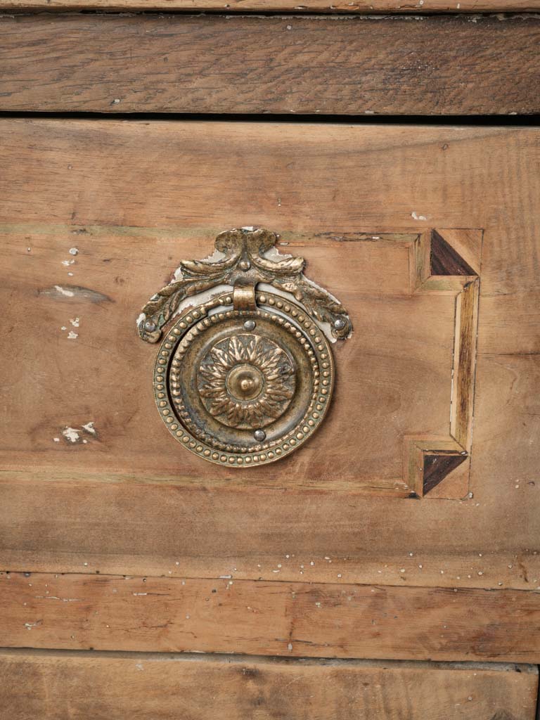 Rustic timeworn marquetry dresser