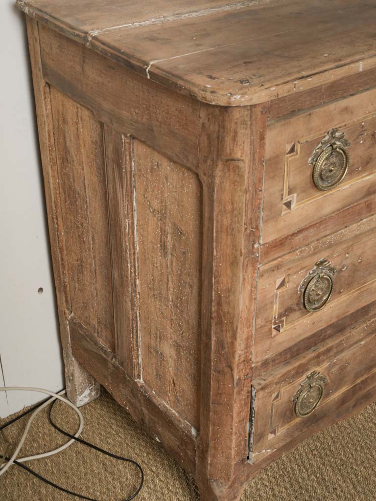 Geometric marquetry panel dresser