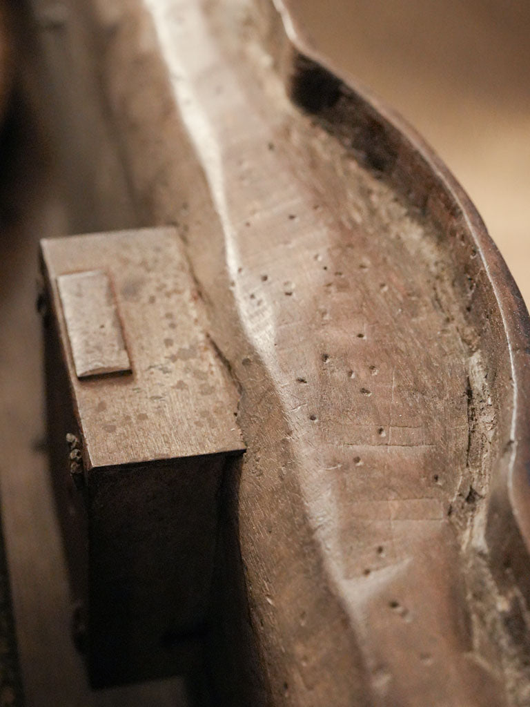 Rustic sophisticated walnut commode