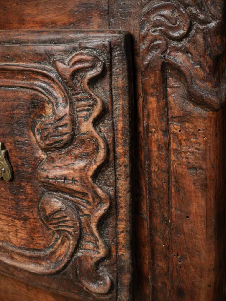 Richly Patinated Wooden Cabinet