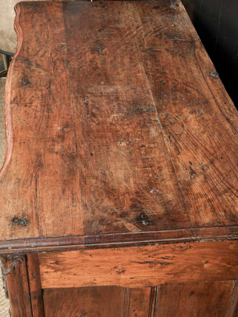 Refined entryway walnut commode