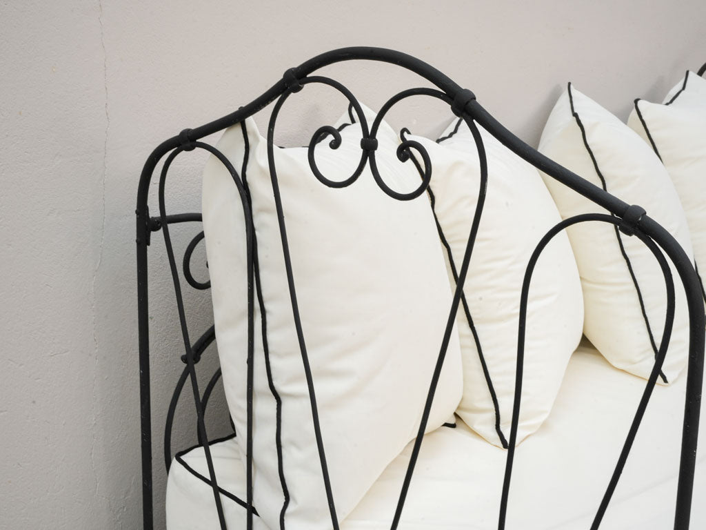 Late 19th-century French iron bench