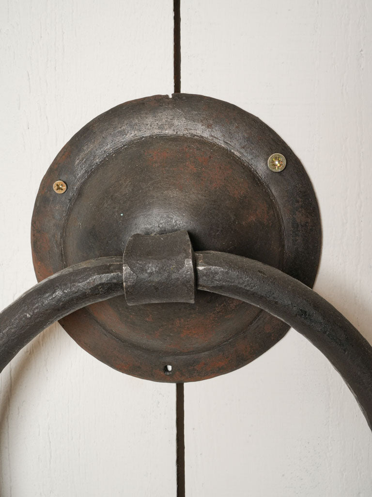 Textured iron statement bathroom accessories