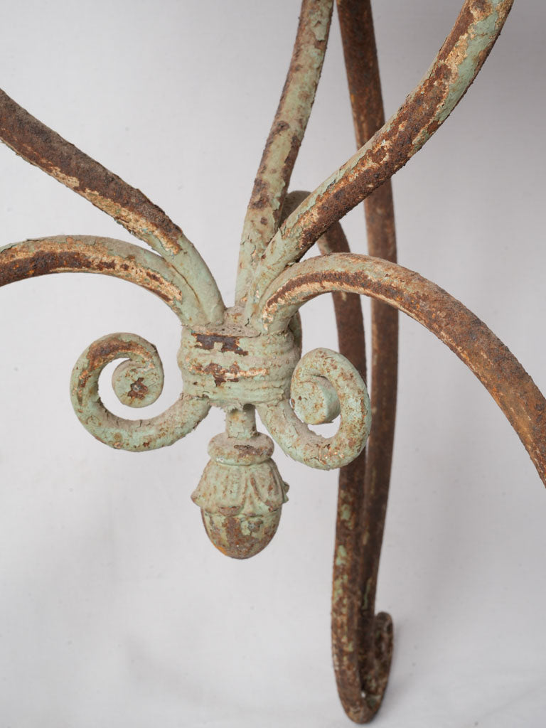 Historical iron outdoor garden table  