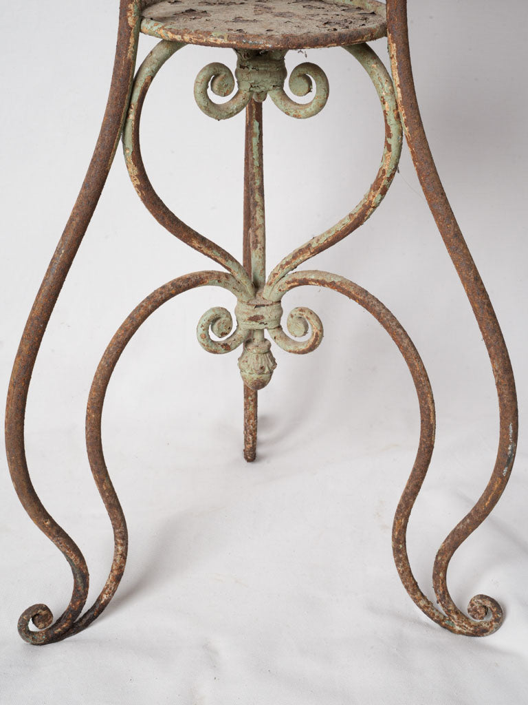 Authentic antique iron accent table  