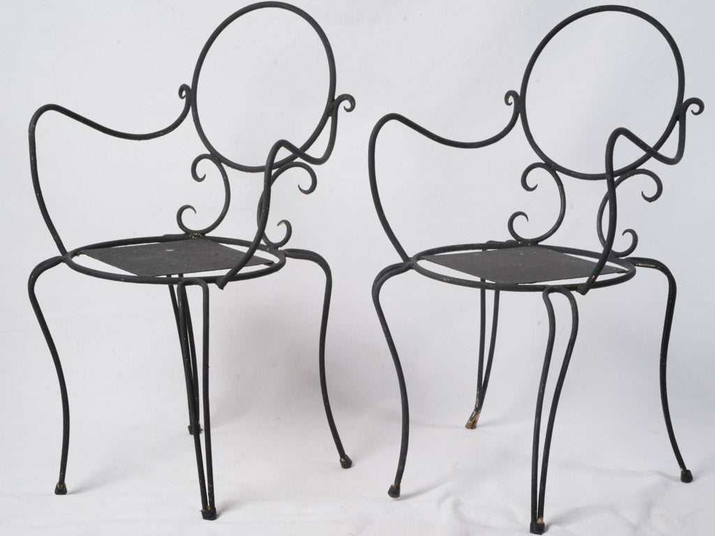 French café refined wrought iron