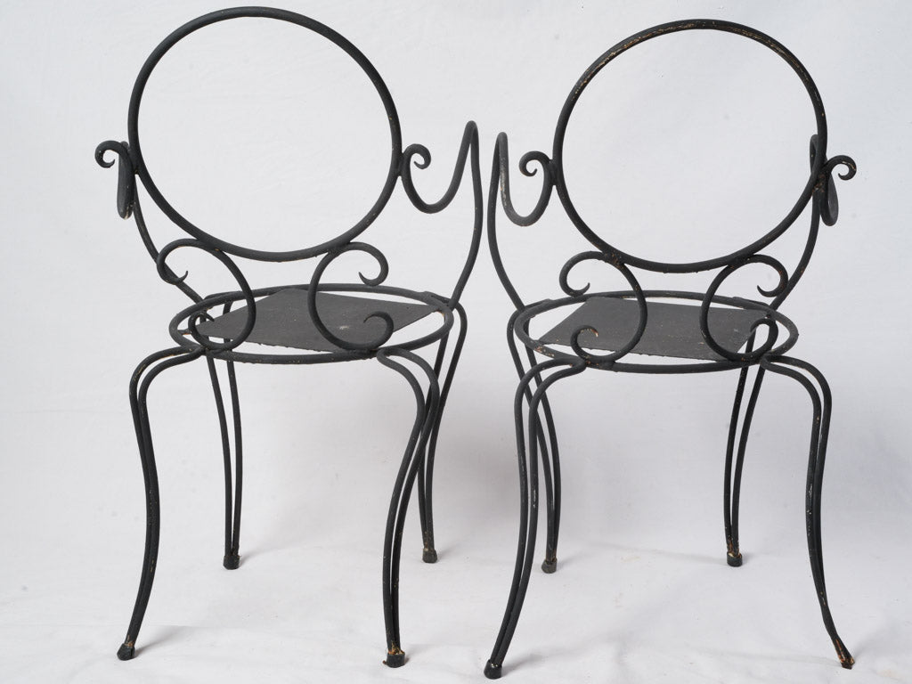 Timeless French round back chairs