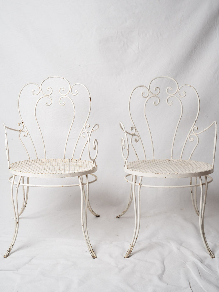 Antique wrought iron chairs