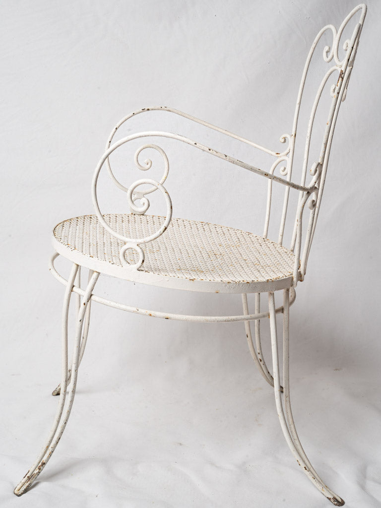 Charming white accent chairs