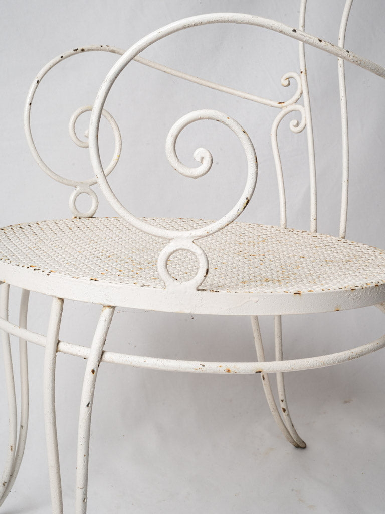 Artistic white French chairs