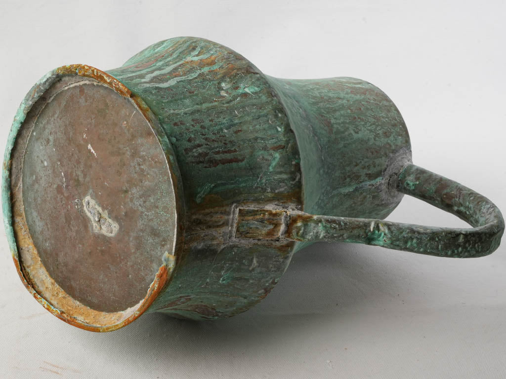 Collectible patina copper watering accessory