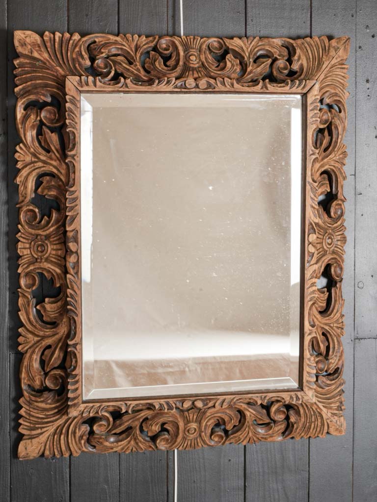 Ornate Carved Scroll Mirror
