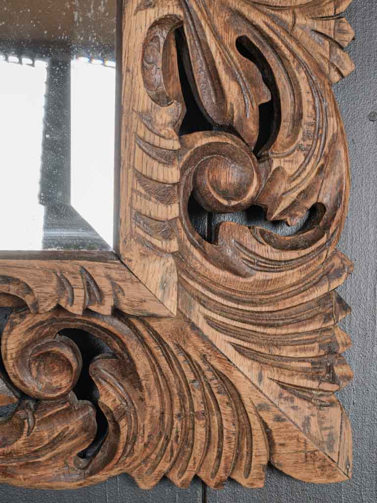 Detailed Floral Motif Mirror