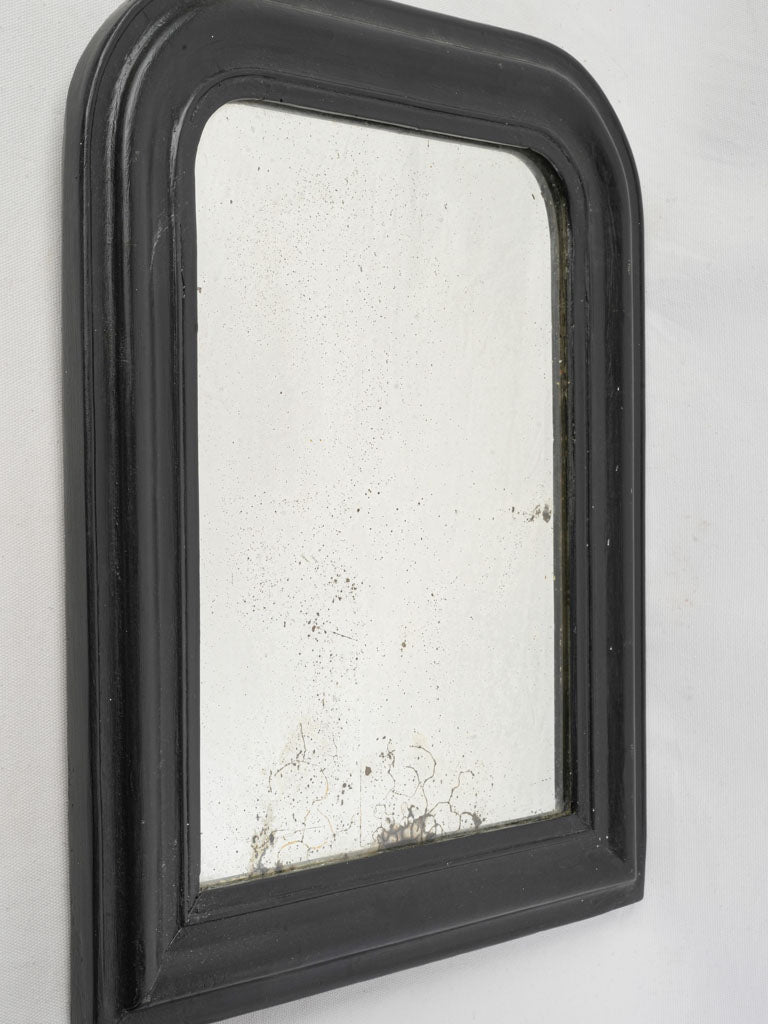 Matte black framed mirror