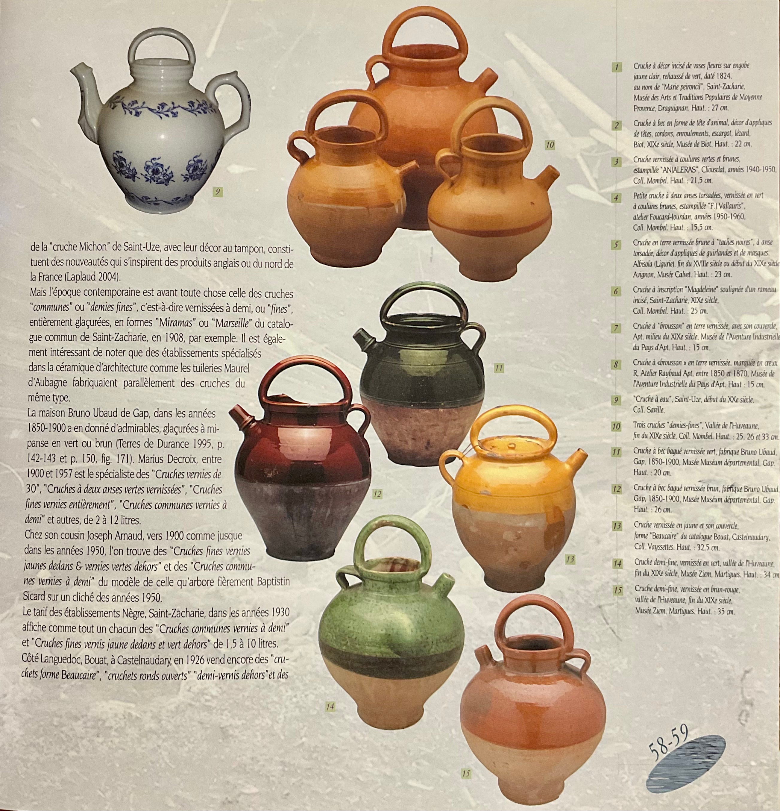 Nostalgic French clay evaporation pitcher