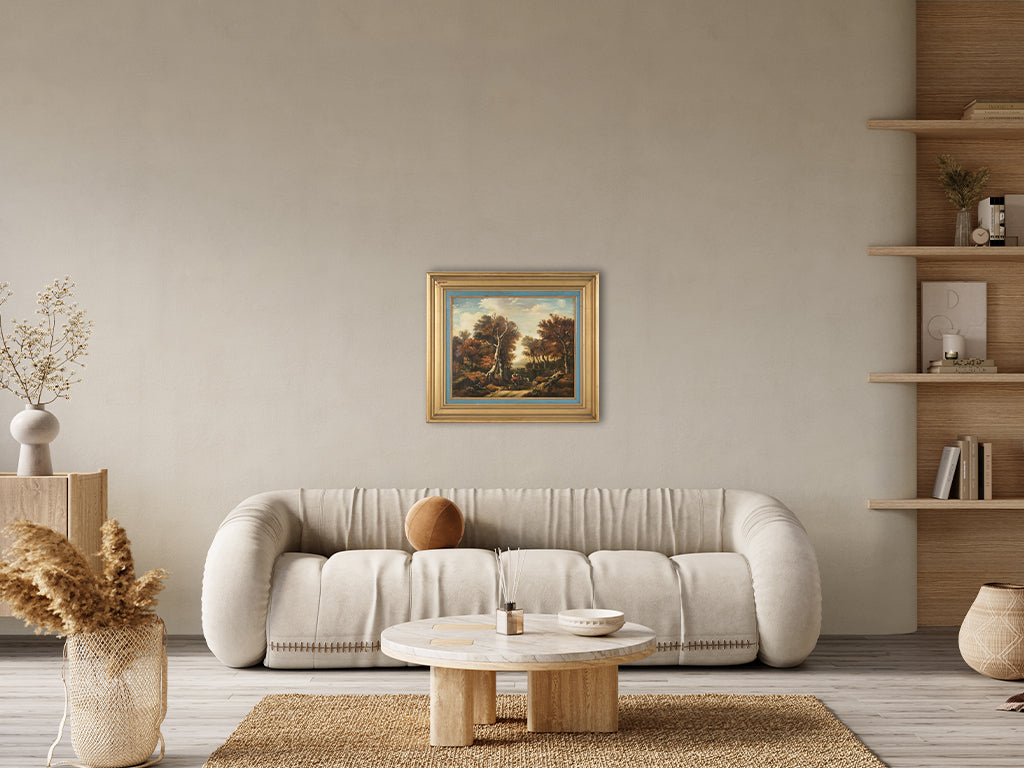 Charming bucolic scene with animals
