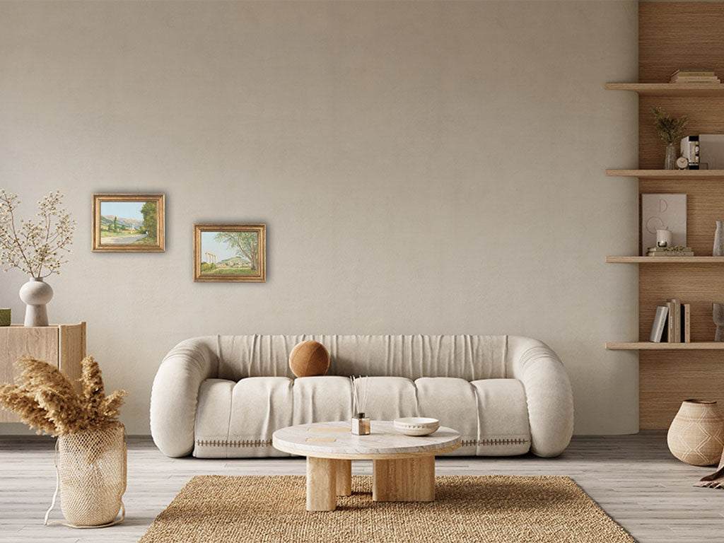 Charming French countryside gilded artwork