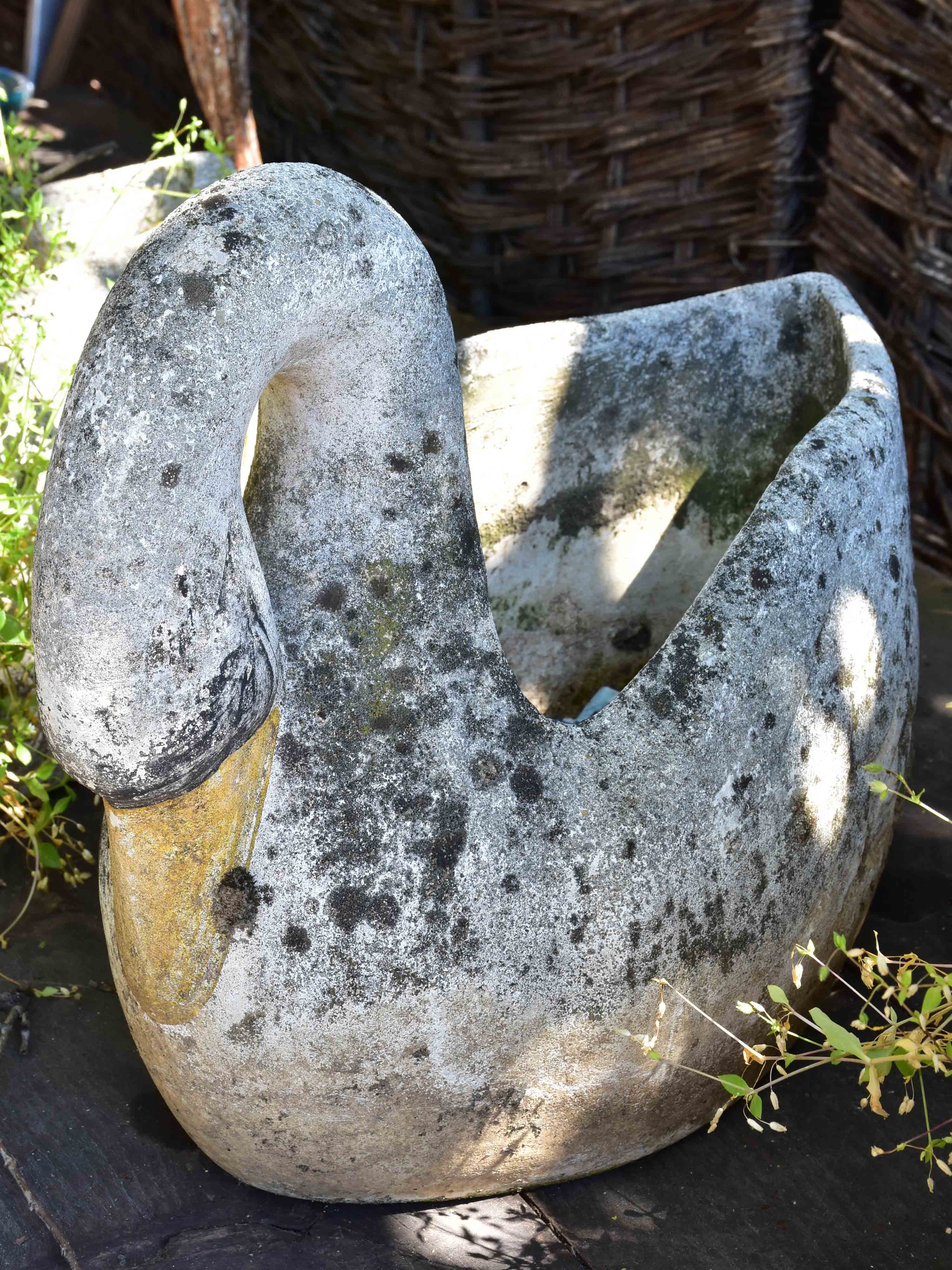 French swan mid-century garden planters