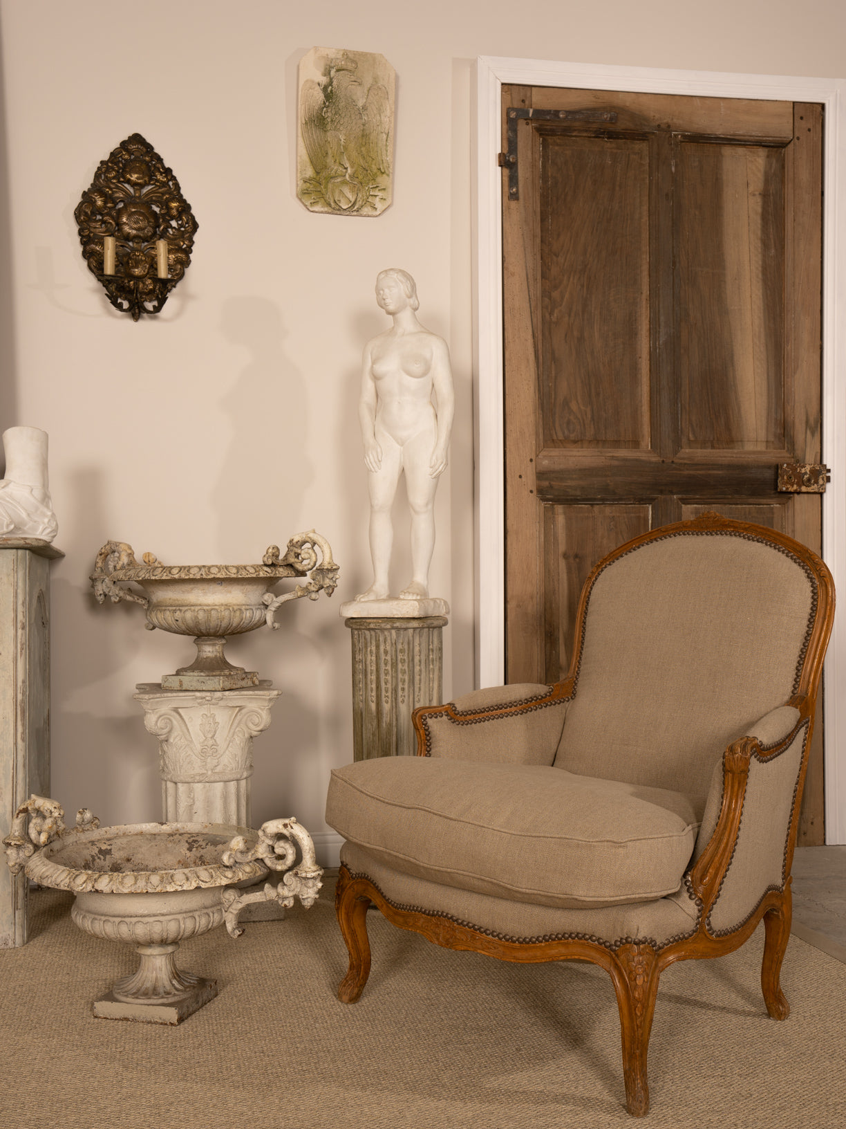 French plaster mold - Napoleon's coat of arms