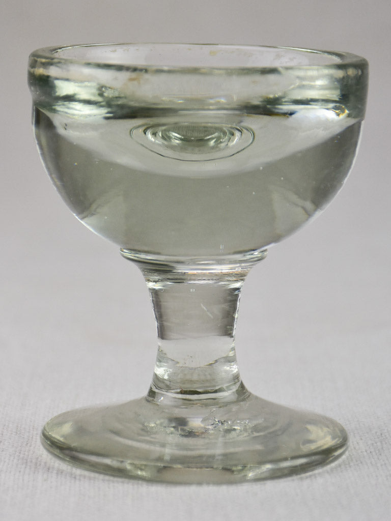 Set of six blown glass liqueur glasses from the early 20th century 3½"