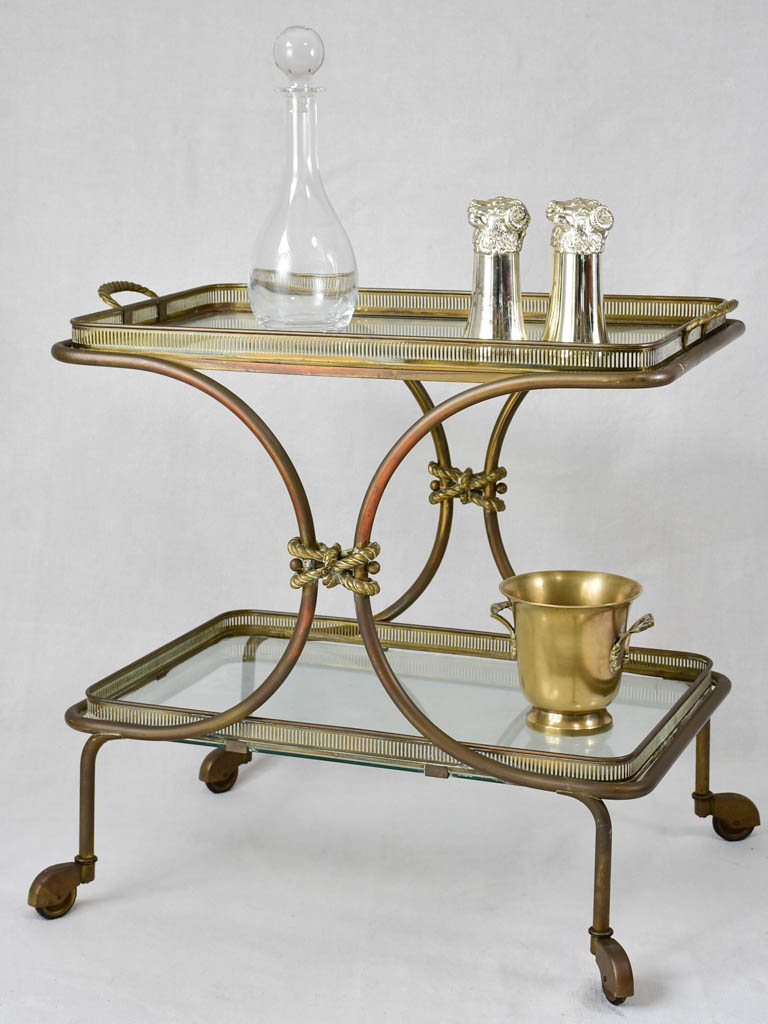 Bar cart (Maison Bagues, attributed) 1960s