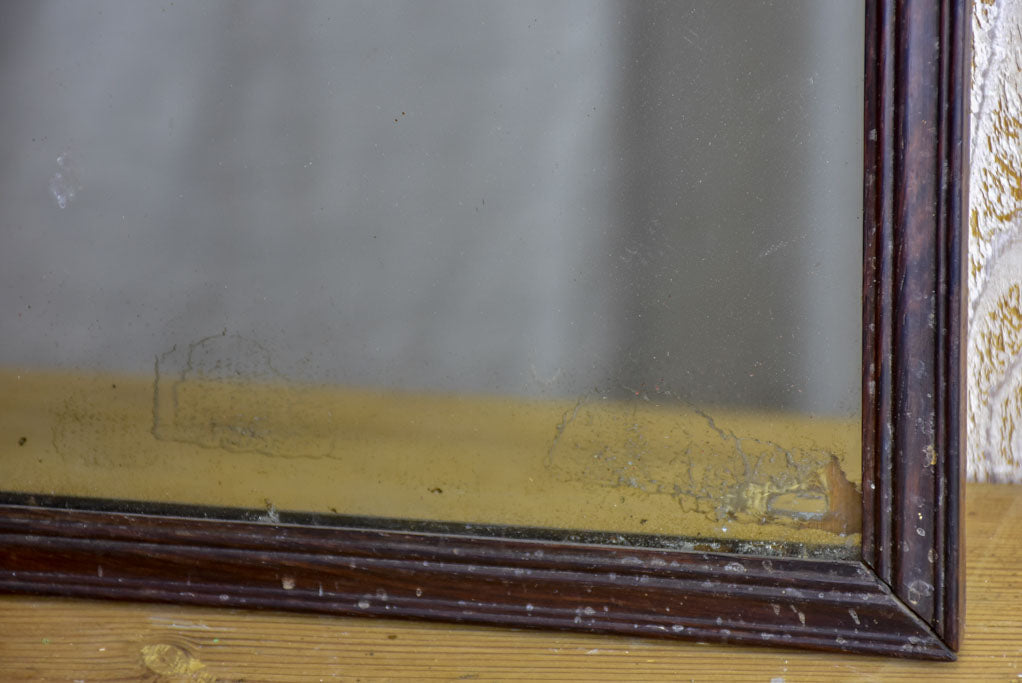Antique French chapeau gendarme mirror - petite