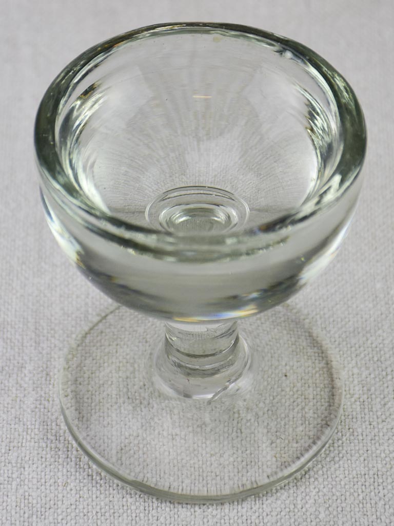 Set of six blown glass liqueur glasses from the early 20th century 3½"