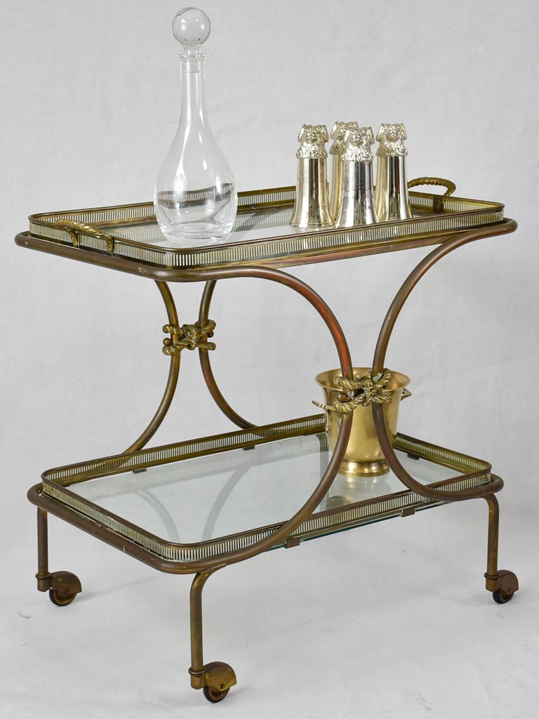 Bar cart (Maison Bagues, attributed) 1960s