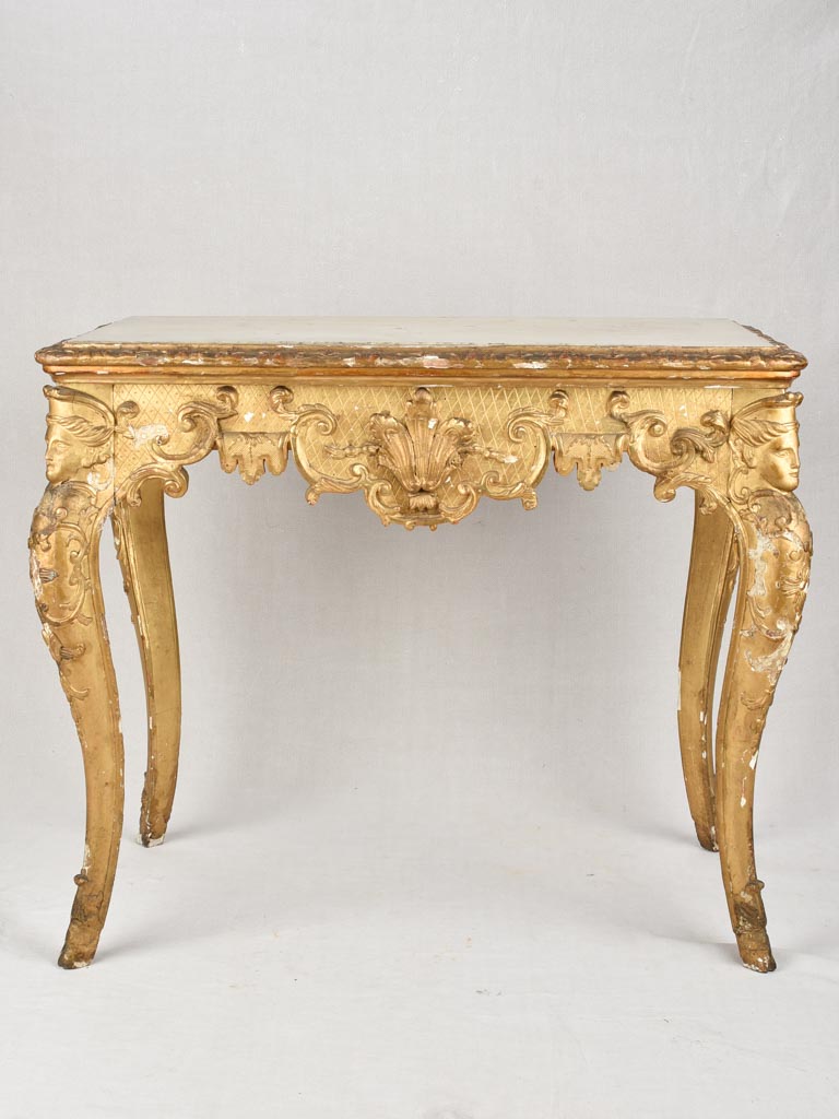Exquisite acanthus leaf adorned table