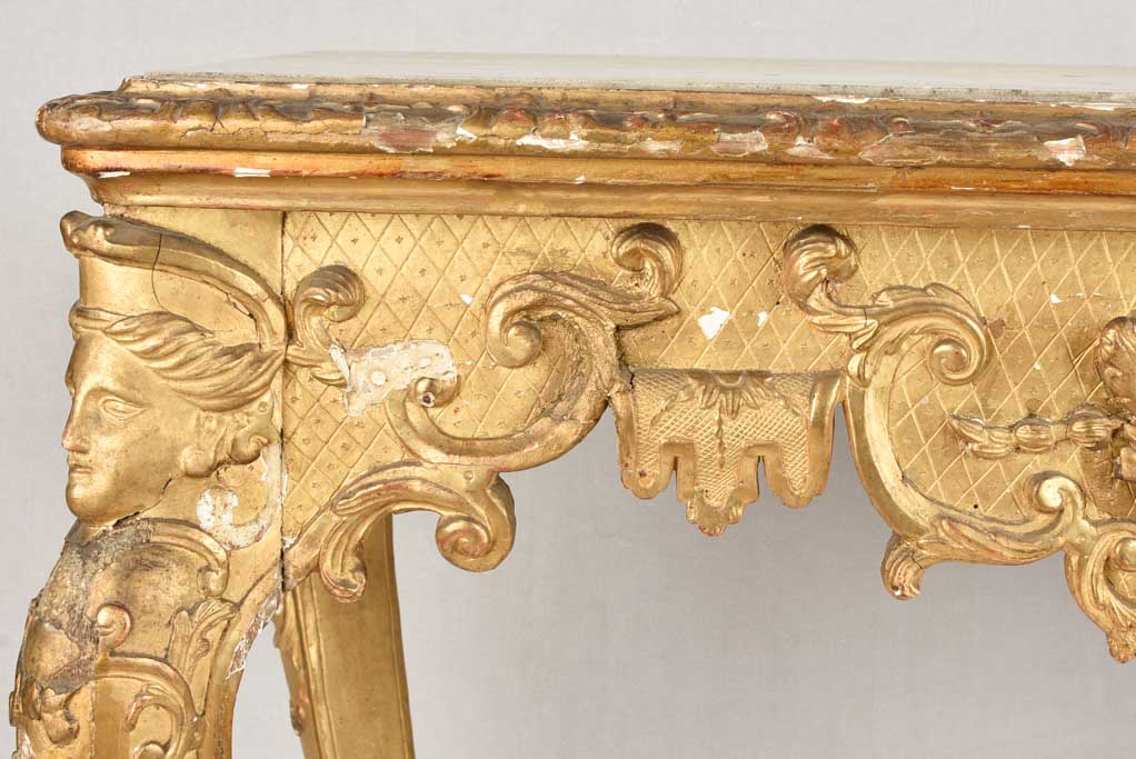 Elegant regency table with wear signs