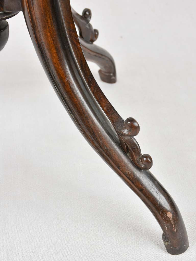 Antique marble table with sculptural base