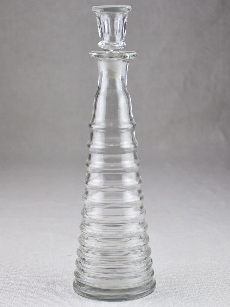Antique French absinthe bottle with lid - topette 10¼"