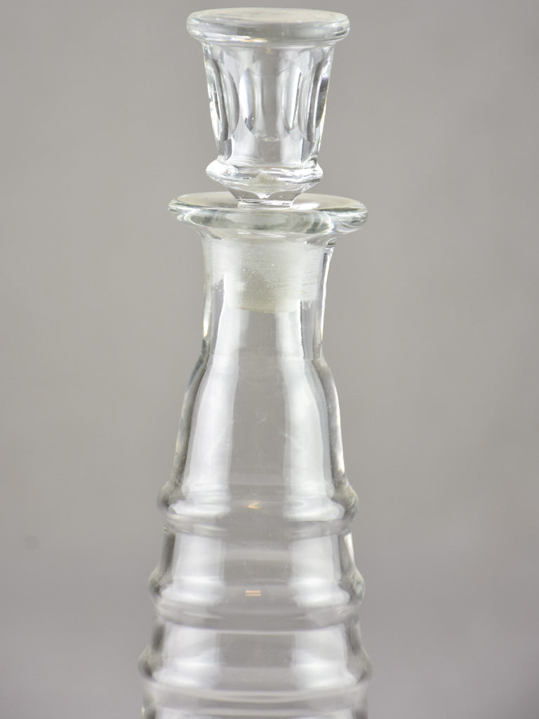 Antique French absinthe bottle with lid - topette 10¼"
