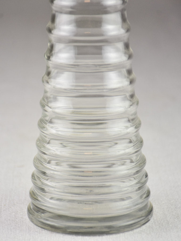 Antique French absinthe bottle with lid - topette 10¼"