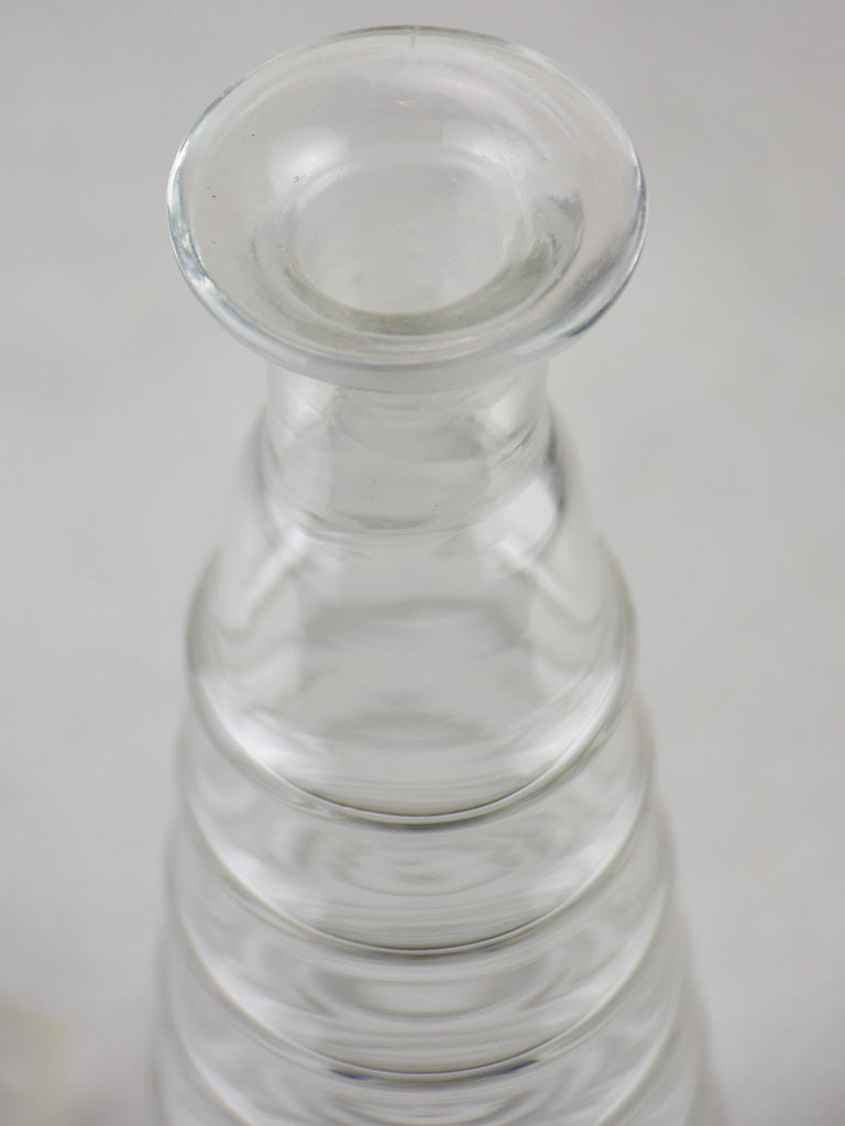 Antique French absinthe bottle with lid - topette 10¼"