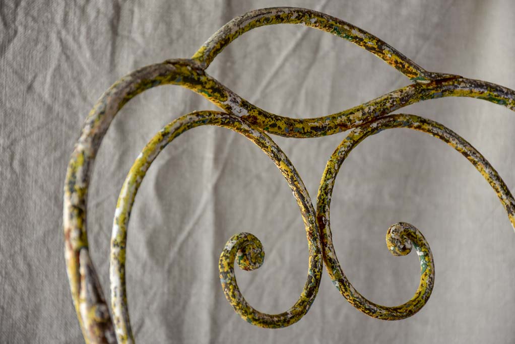 Large antique French garden armchair