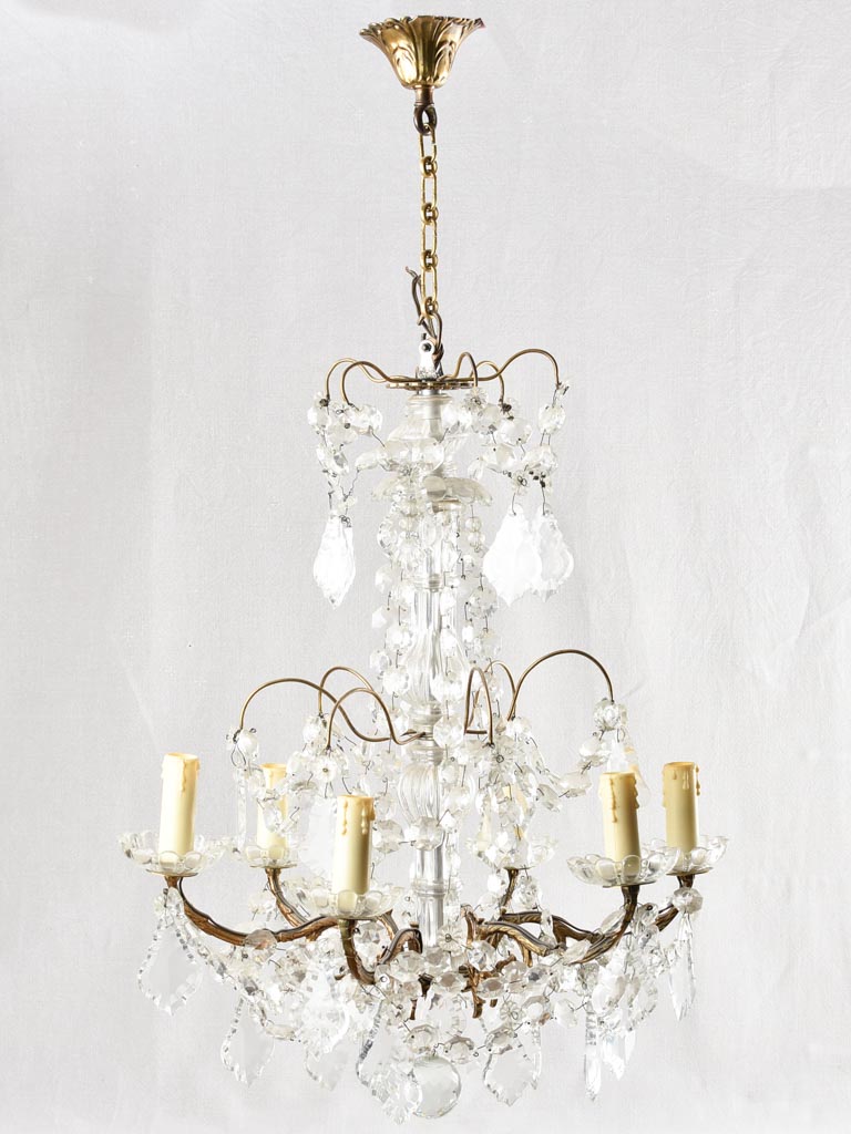 Small crystal chandelier - 6 globes