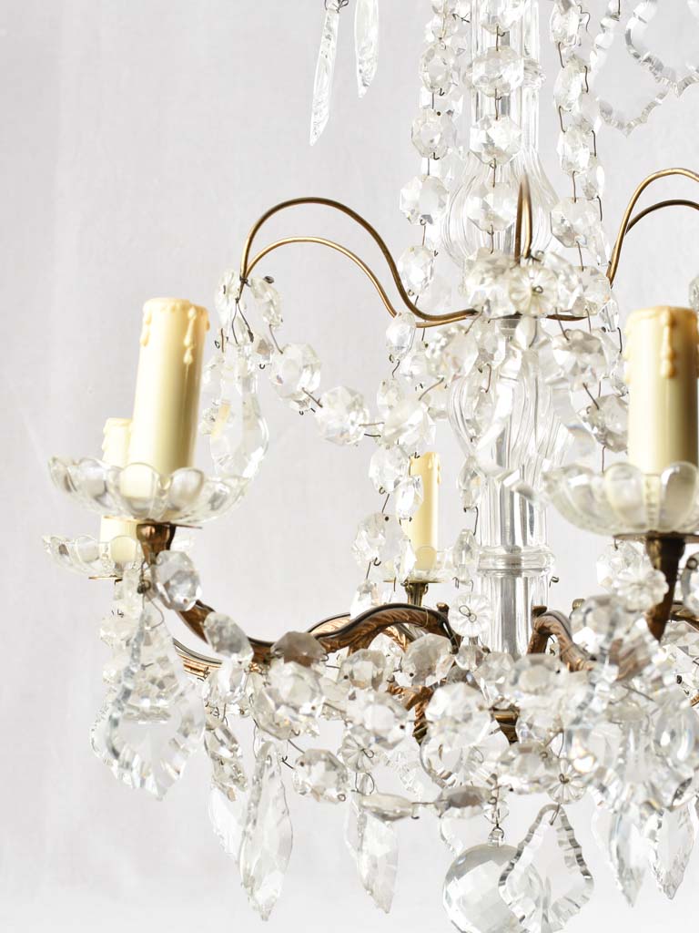 Small crystal chandelier - 6 globes
