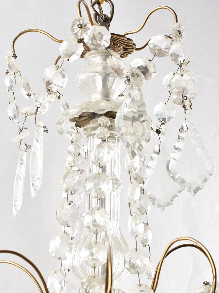 Small crystal chandelier - 6 globes